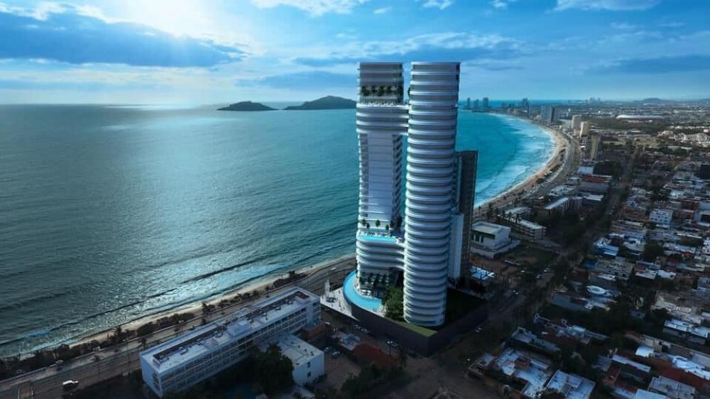 Stelarhe, the tallest tower in the boardwalk of Mazatlan.